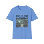 Where the Ocean Calls Home T‑Shirt — Coastal Lighthouse Graphic Tee (Outer Banks)