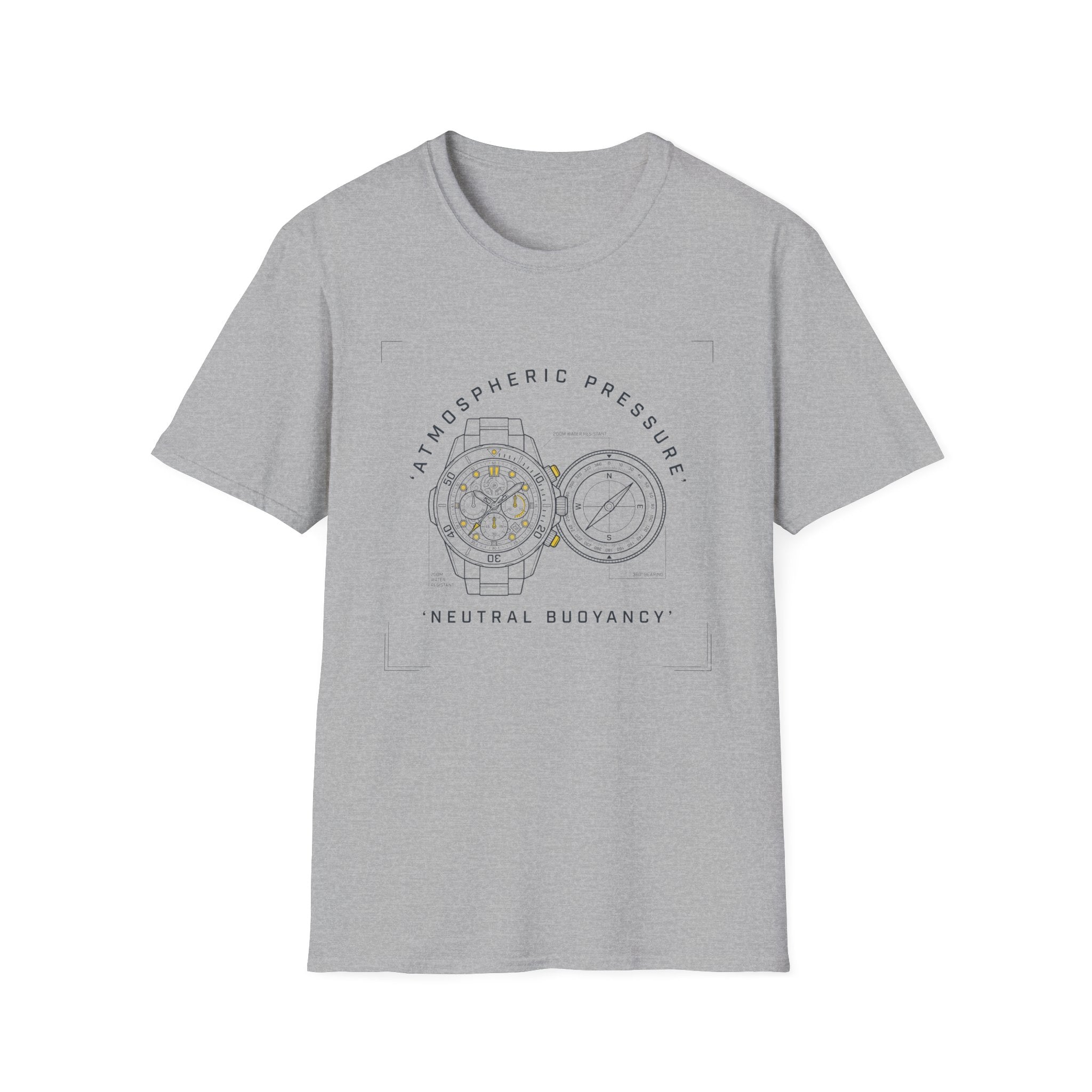 Atmospheric Pressure Diagram T-Shirt — Neutral Buoyancy Science Tee