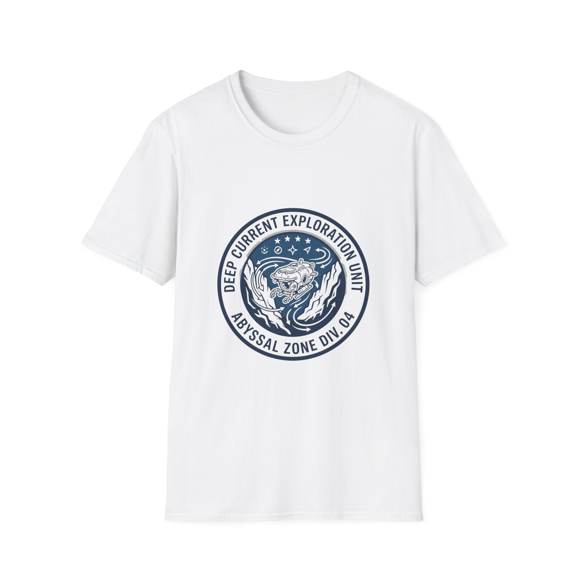 T-Shirt — Deep Current Exploration Unit 'Abyssal Zone' Ocean Patch Tee