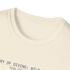 Ocean Current Map T-Shirt — 'Theory of Living with Currents' Nautical Graphic Tee