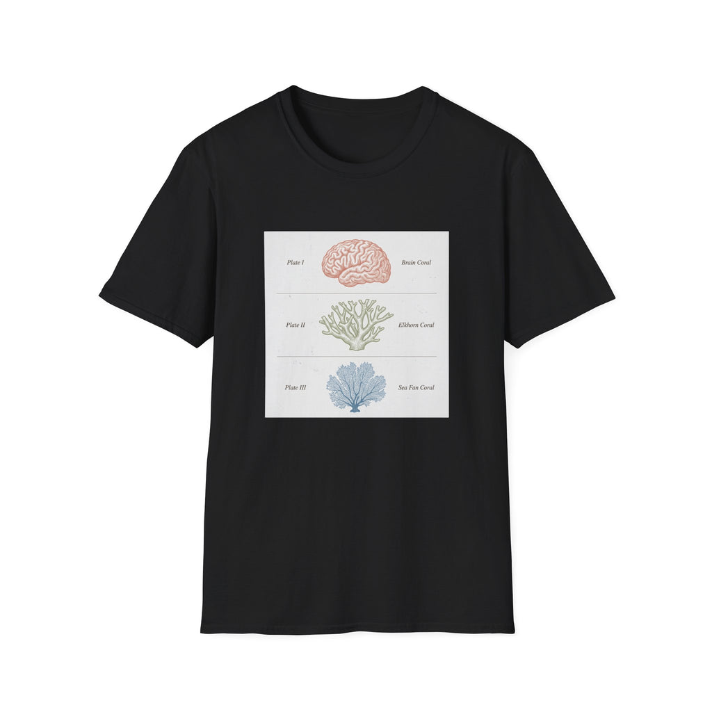 Brain, Coral, Sea Life T-Shirt – "Plant It, Grow It, Love It" Ocean Anatomy Tee