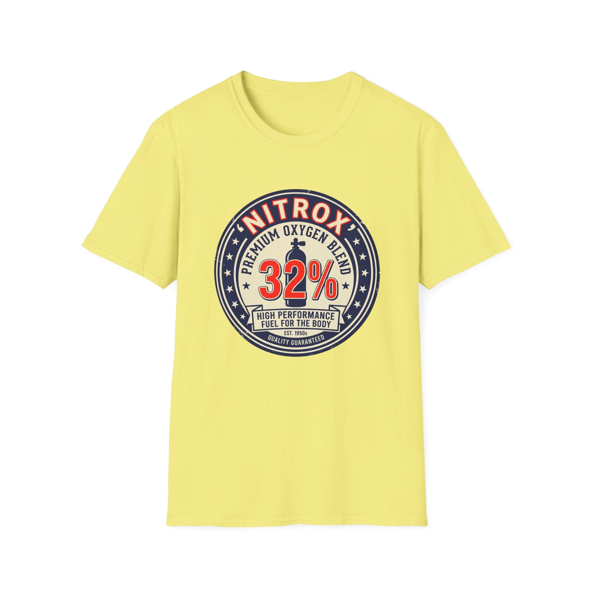 Nitrox 32% Dive T-Shirt — Premium Scuba Diving Oxygen Blend Tee