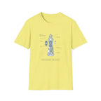 T-Shirt - Nautical Lighthouse Blueprint Tee (Sailor Coast Maritime Design)