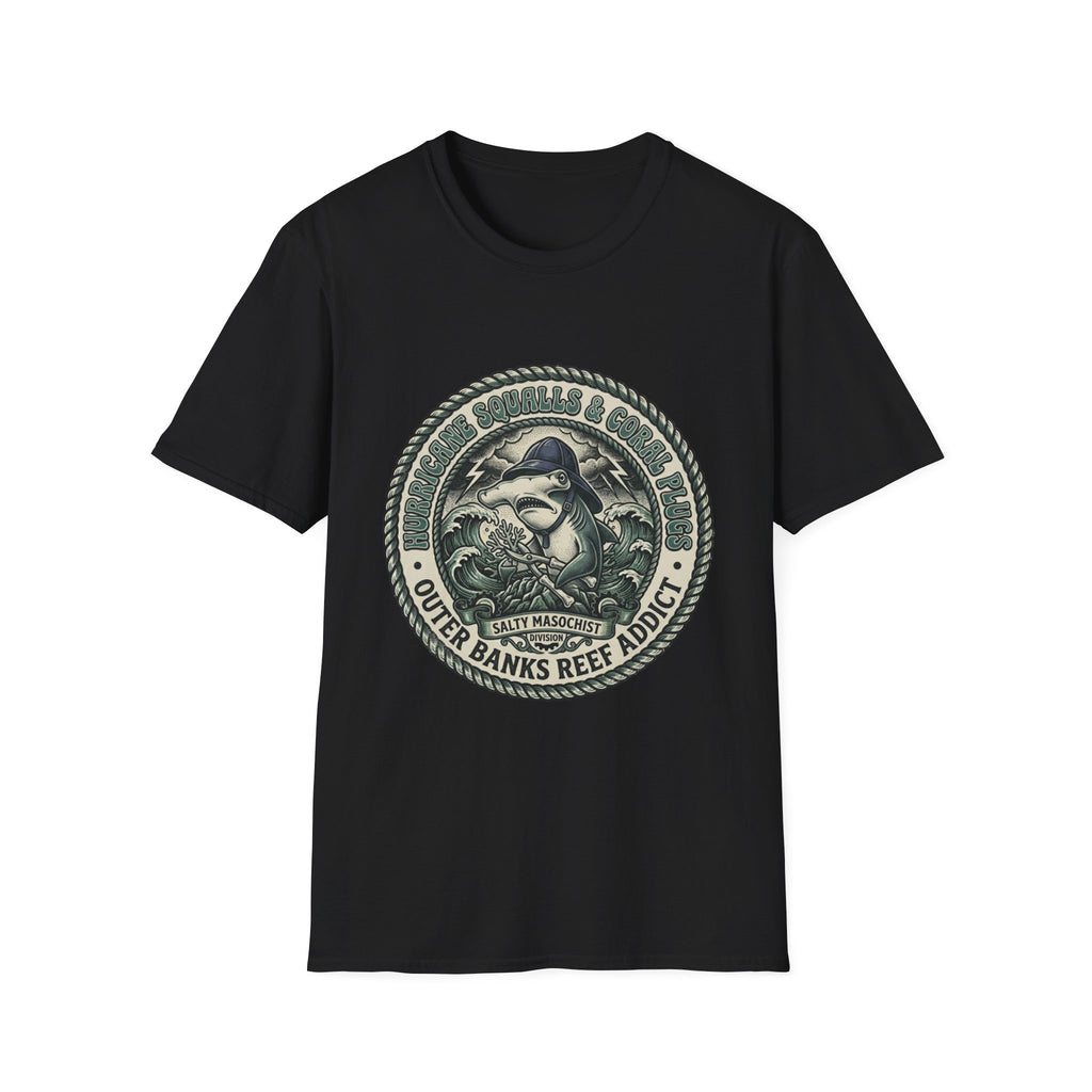 Outer Banks Reef Addict T-Shirt — Vintage Surf & Ocean Conservation Tee