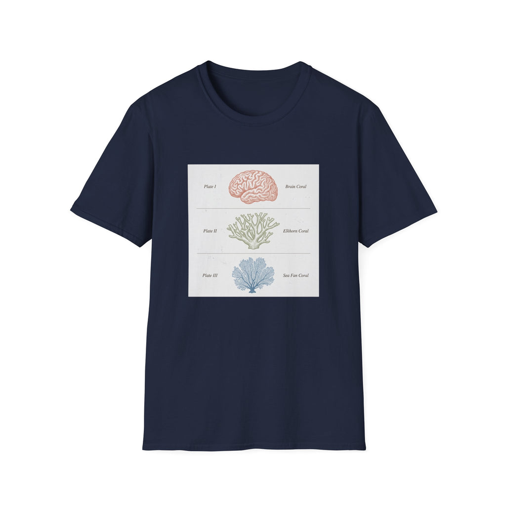 Brain, Coral, Sea Life T-Shirt – "Plant It, Grow It, Love It" Ocean Anatomy Tee