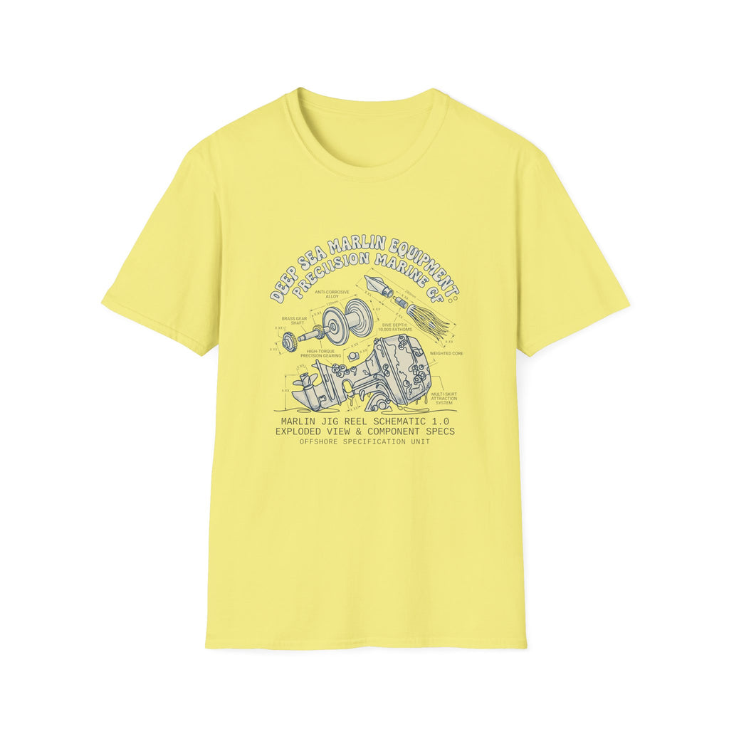 Vintage Space Capsule Diagram T-Shirt — Apollo Rocket Science Illustration Tee