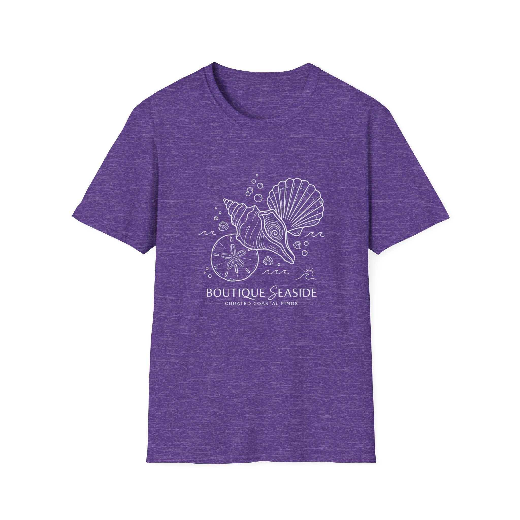 Seaside Boutique Shells T-Shirt – Minimal Coastal Graphic Tee