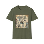Treasure Fleet T-Shirt — 1715 Spanish Shipwreck Map Vintage Dive Tee