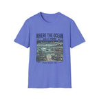 Where the Ocean Calls Home T‑Shirt — Coastal Lighthouse Graphic Tee (Outer Banks)