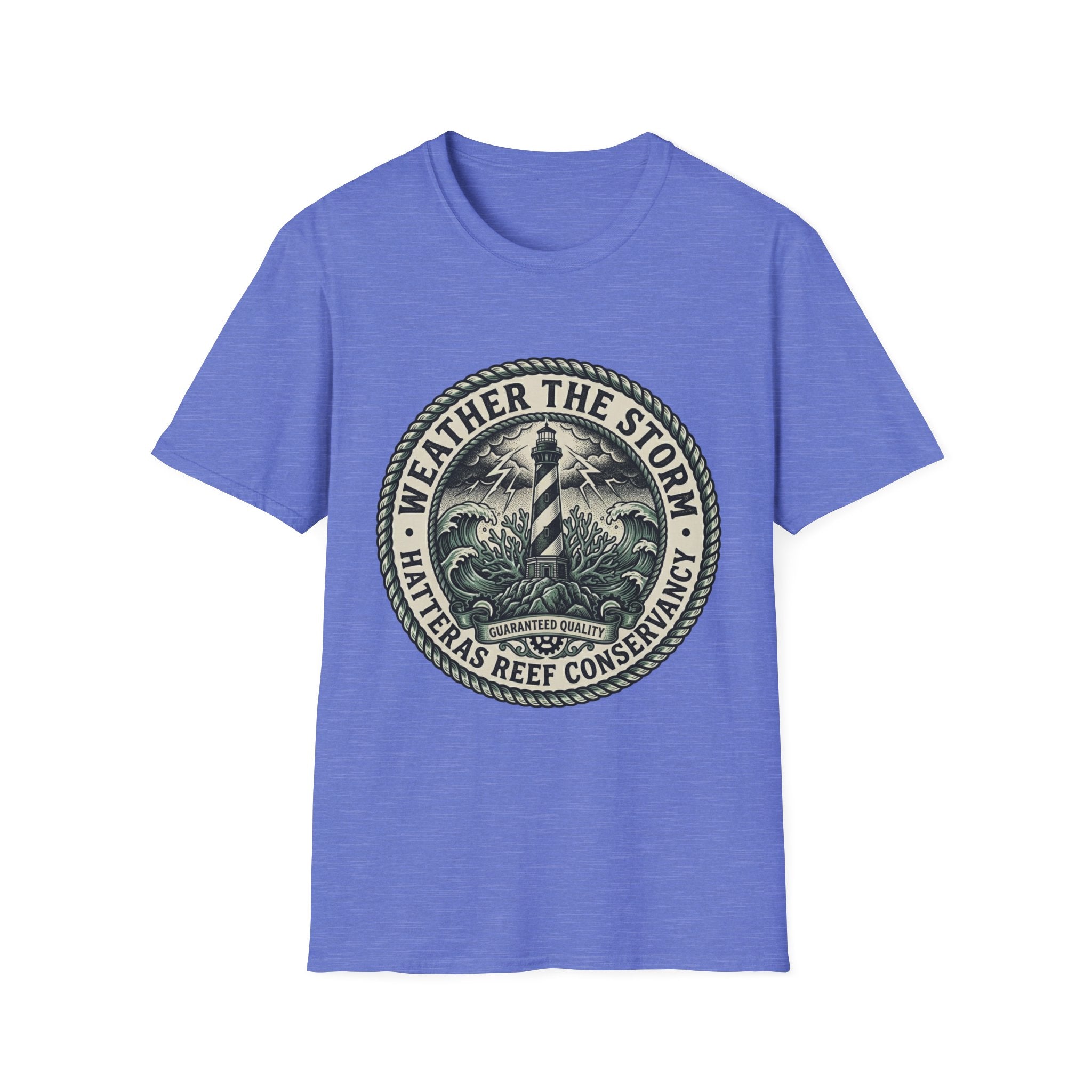 Weather the Storm Lighthouse T-Shirt — Coastal Conservation Graphic Tee