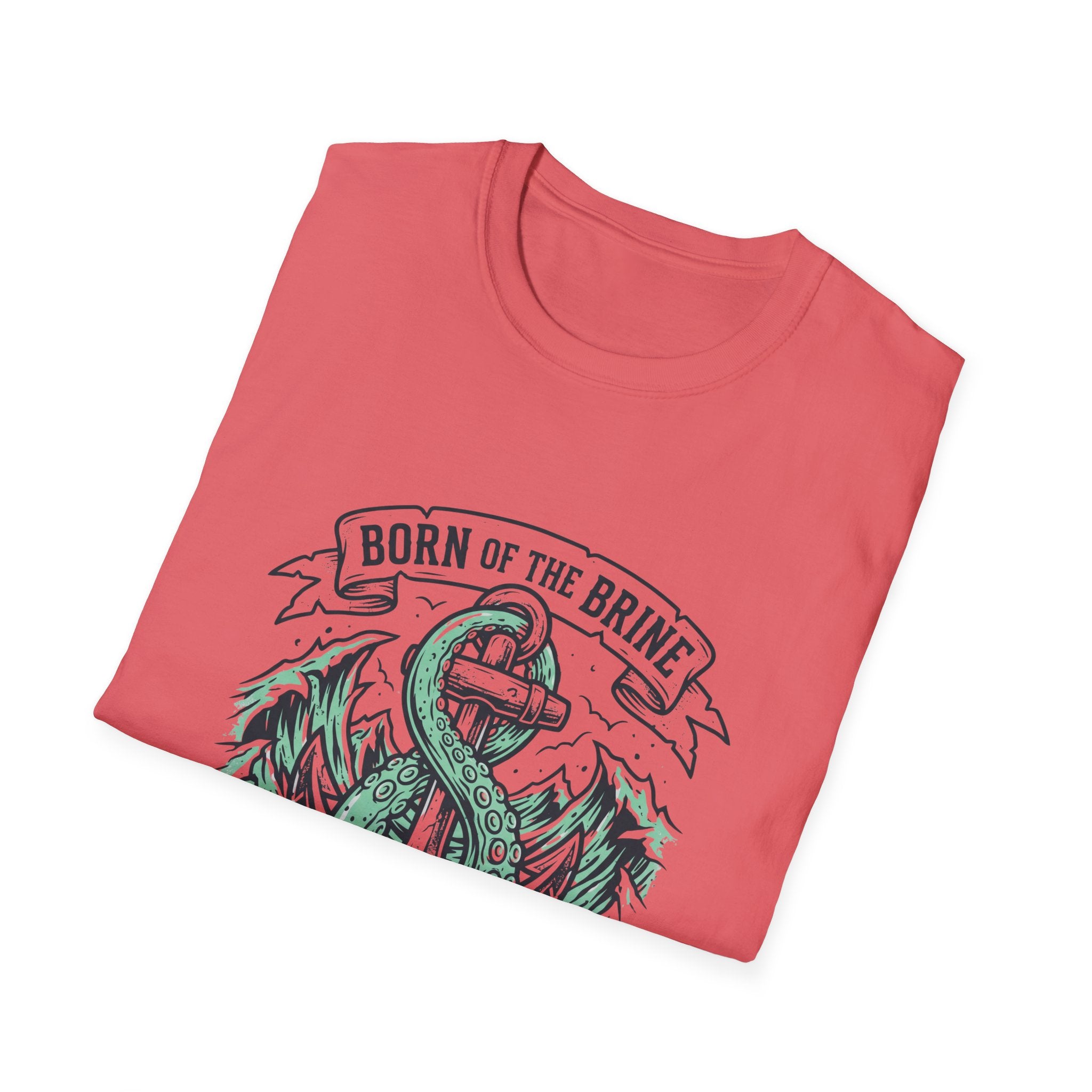 Anchor Skull T-Shirt — "Born of the Brine / Death or Depth" Nautical Graphic Tee