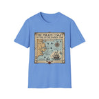Pirate Coast Map T-Shirt — 'The Pirate Coast of the Outer Banks • 1718' Vintage Nautical Tee
