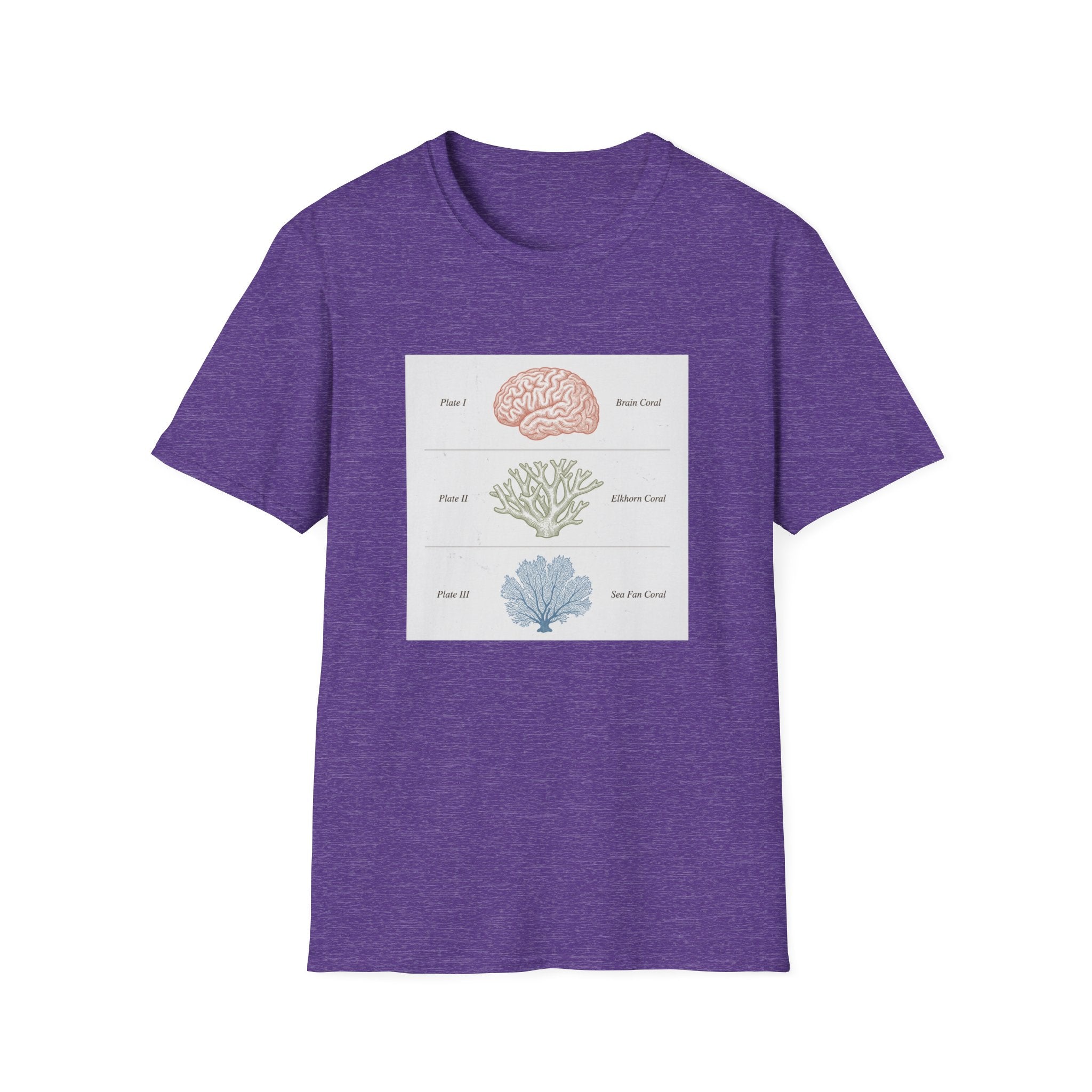 Brain, Coral, Sea Life T-Shirt – "Plant It, Grow It, Love It" Ocean Anatomy Tee