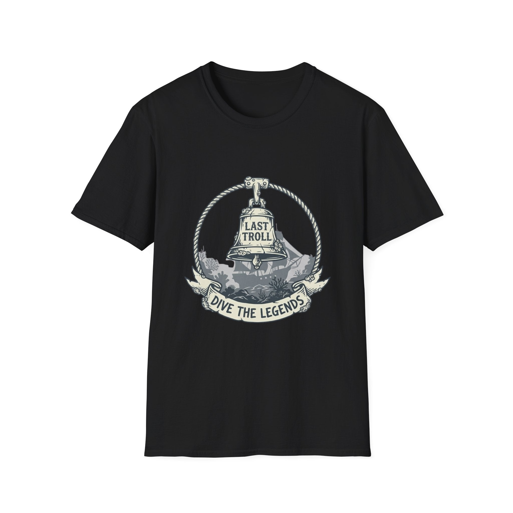 T-Shirt — 'Last Troll' Nautical Dive Badge Tee (Dive the Legends)
