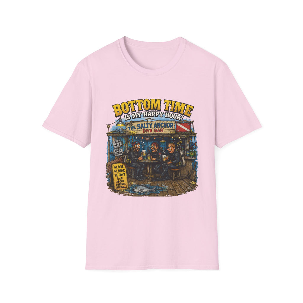Bottom Time Is My Happy Hour T-Shirt — Salty Anchor Dive Bar Graphic Tee