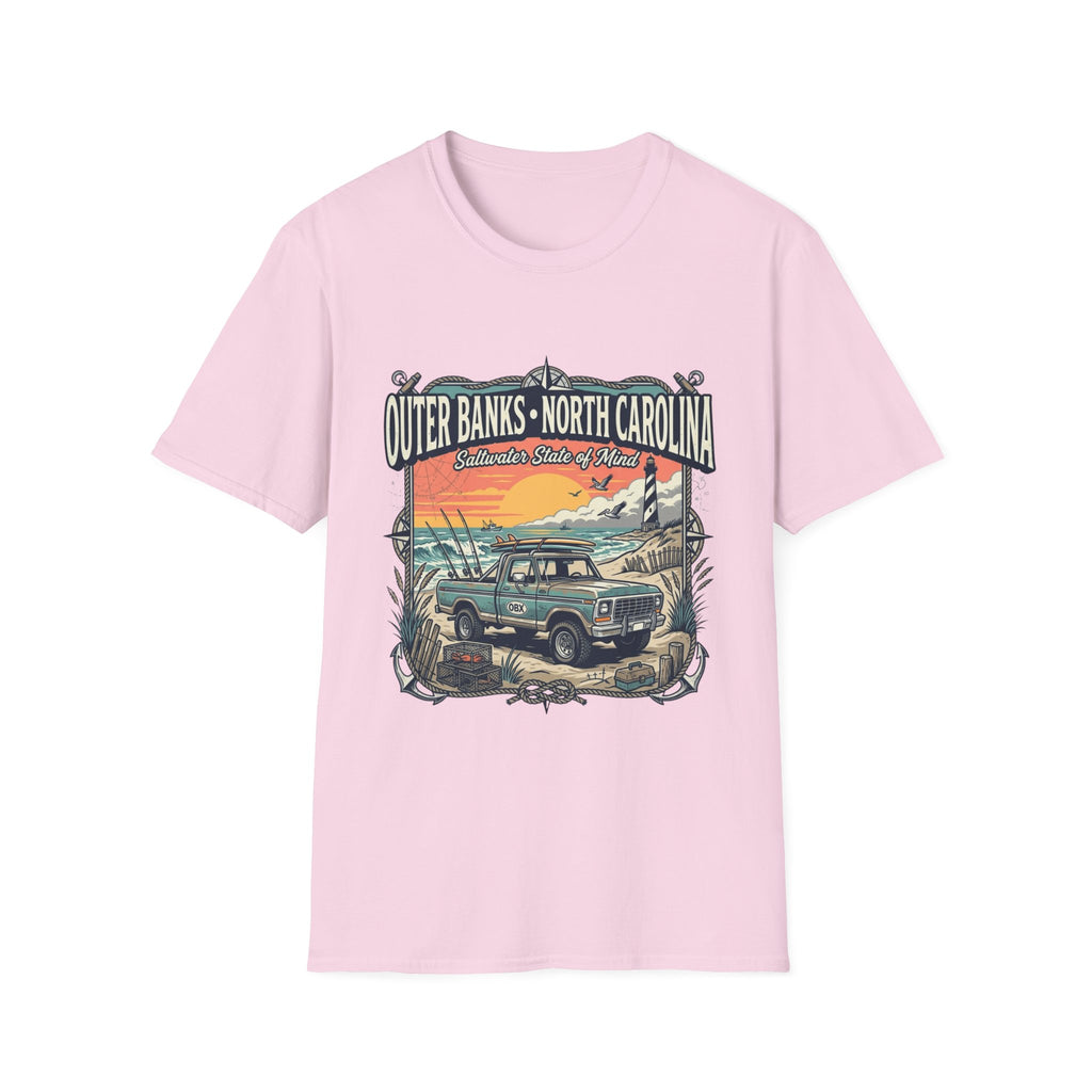 Outer Banks North Carolina T-Shirt — "Saltwater State of Mind" Beach Vintage Tee