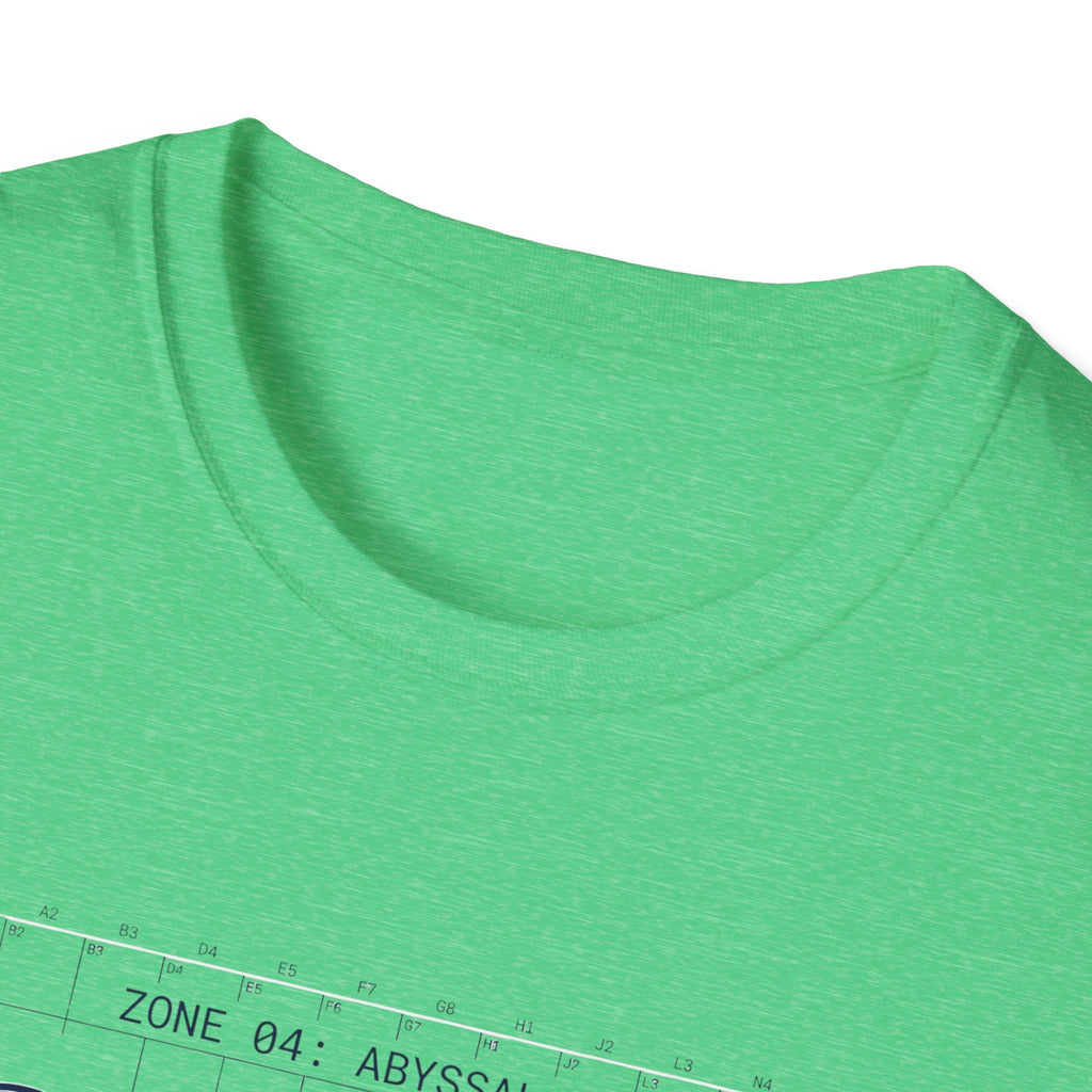 Abyssal Reef Topographic Tee — Nautical Ocean Map T-Shirt