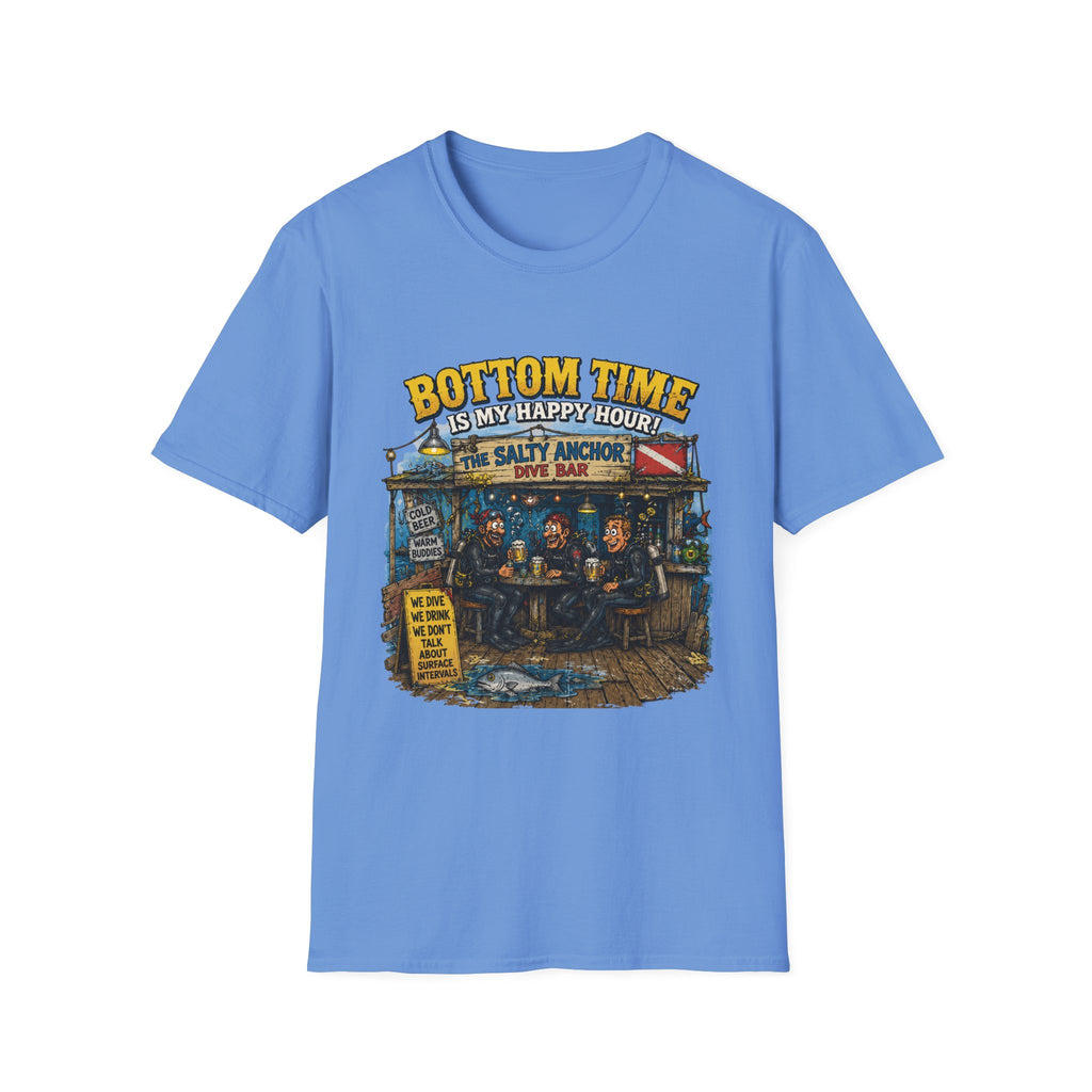 Bottom Time Is My Happy Hour T-Shirt — Salty Anchor Dive Bar Graphic Tee