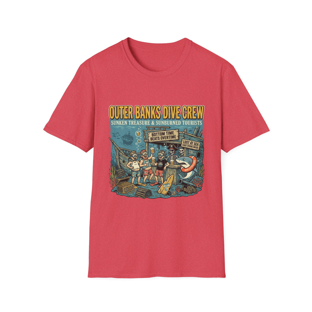 Outer Banks Dive Crew T-Shirt — Sunken Treasure & Sunburned Tourists