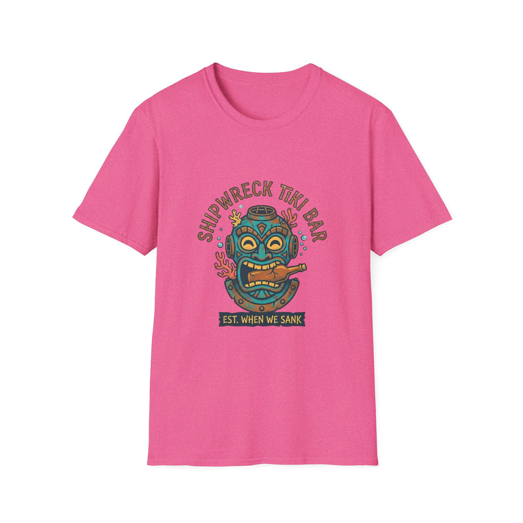 Shipwreck Tiki Bar T-Shirt — Retro Tropical 'Est. When We Sank' Graphic Tee