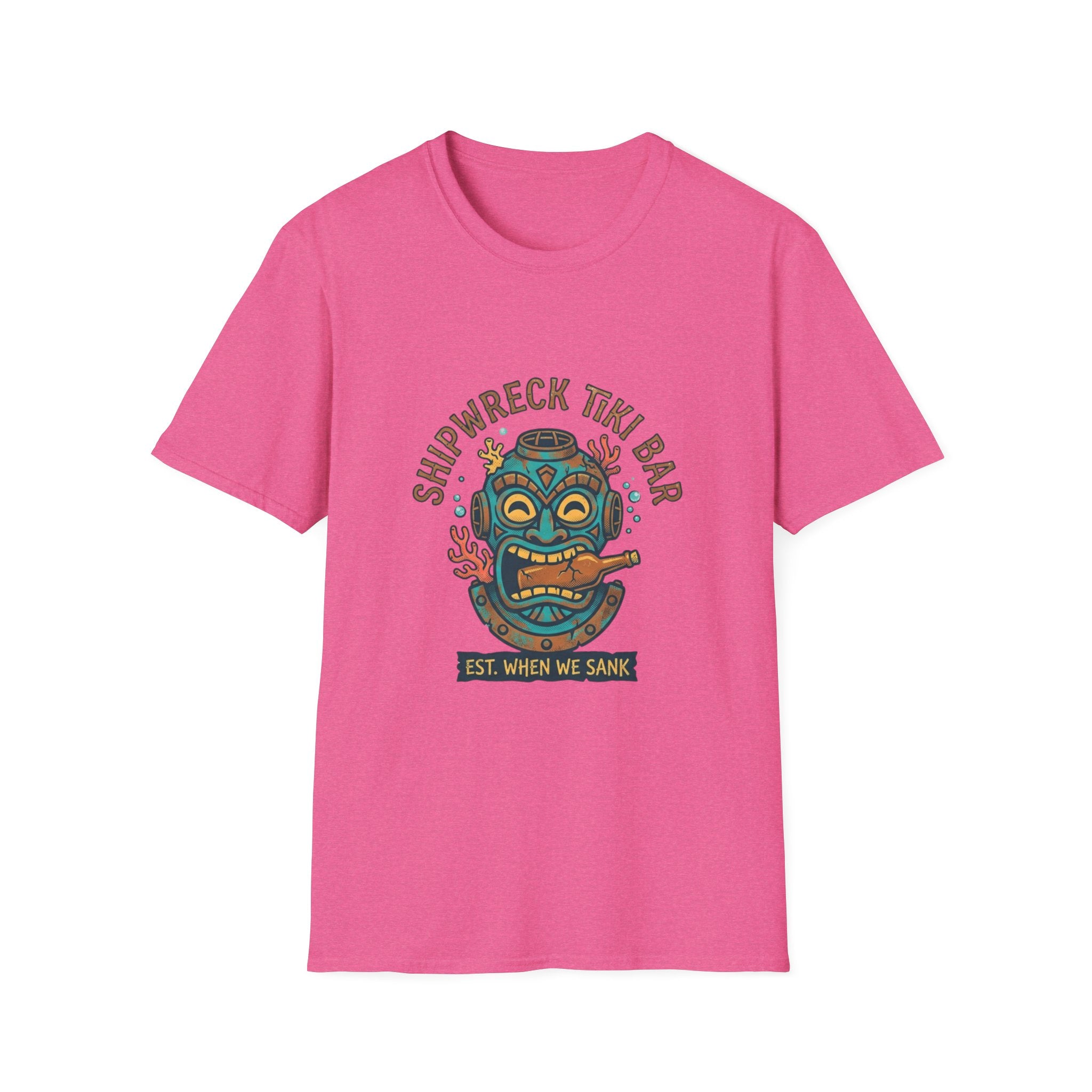 Shipwreck Tiki Bar T-Shirt — Retro Tropical 'Est. When We Sank' Graphic Tee