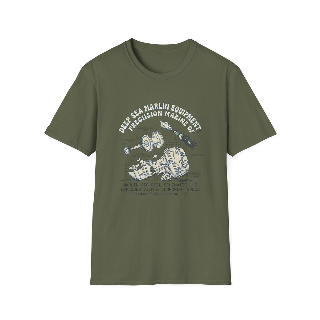 Vintage Space Capsule Diagram T-Shirt — Apollo Rocket Science Illustration Tee
