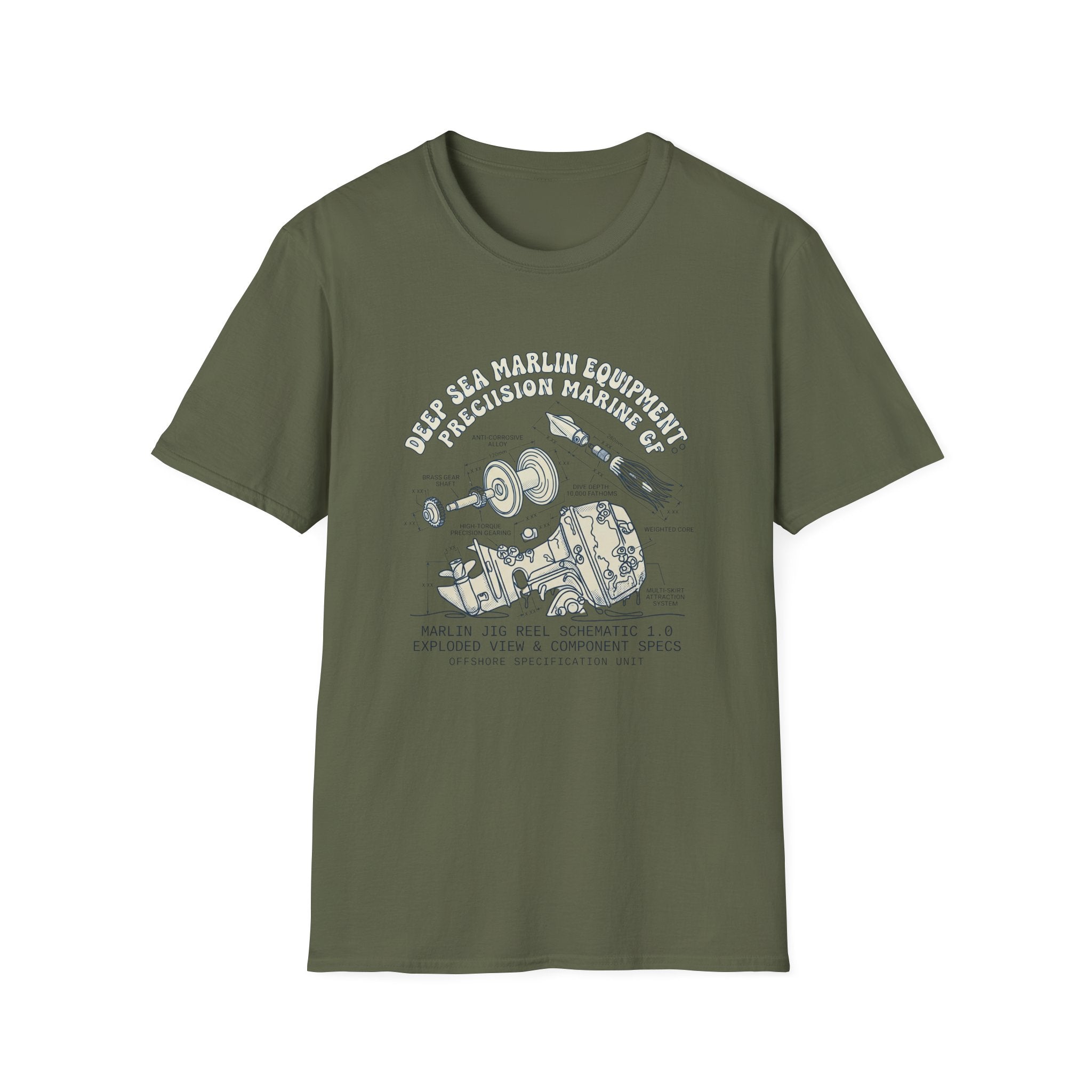 Vintage Space Capsule Diagram T-Shirt — Apollo Rocket Science Illustration Tee