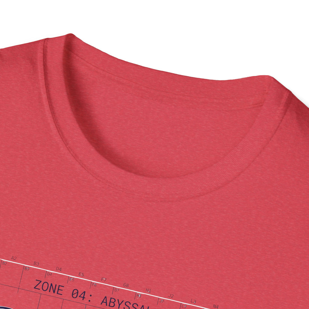 Abyssal Reef Topographic Tee — Nautical Ocean Map T-Shirt