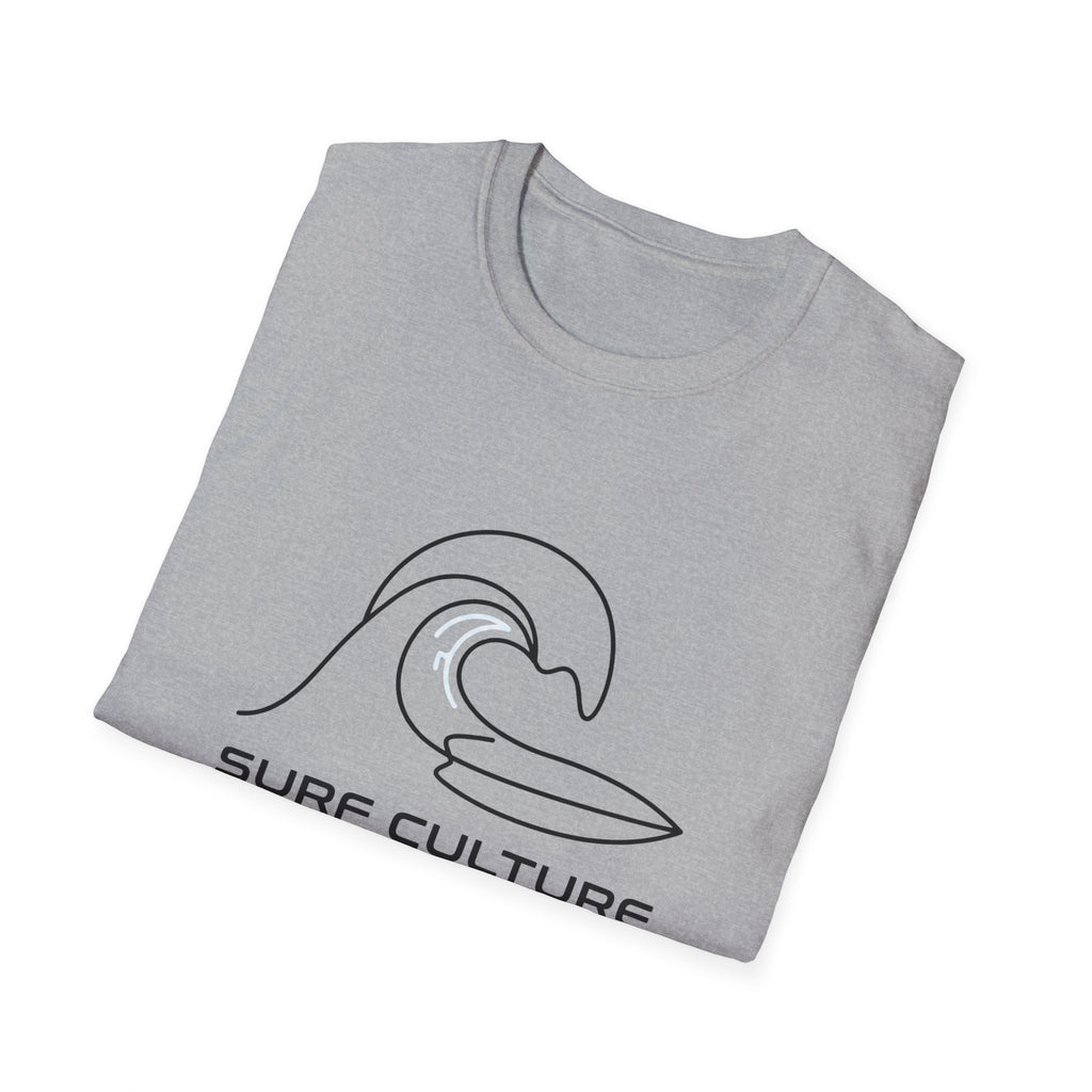 Surf Culture T-Shirt – Minimal Wave Graphic Tee