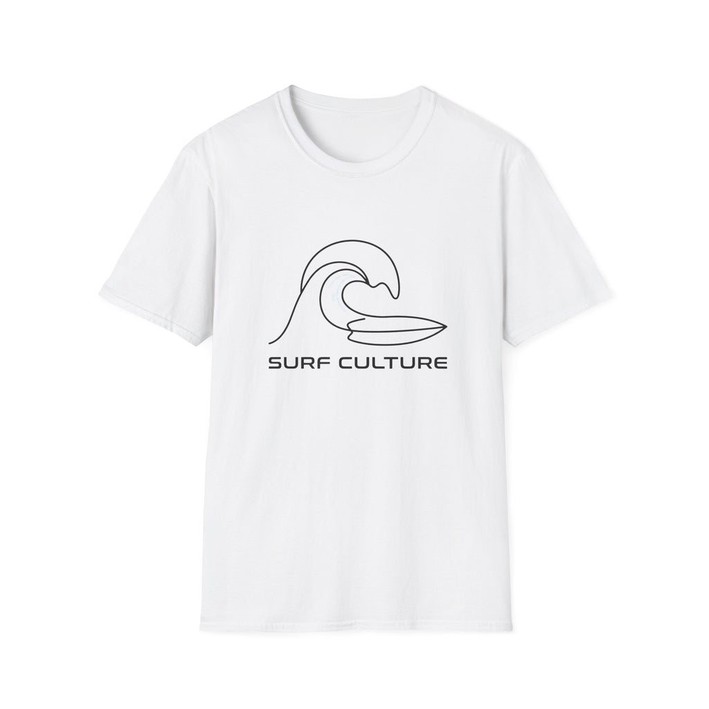Surf Culture T-Shirt – Minimal Wave Graphic Tee