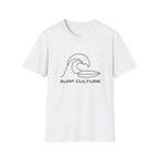 Surf Culture T-Shirt – Minimal Wave Graphic Tee