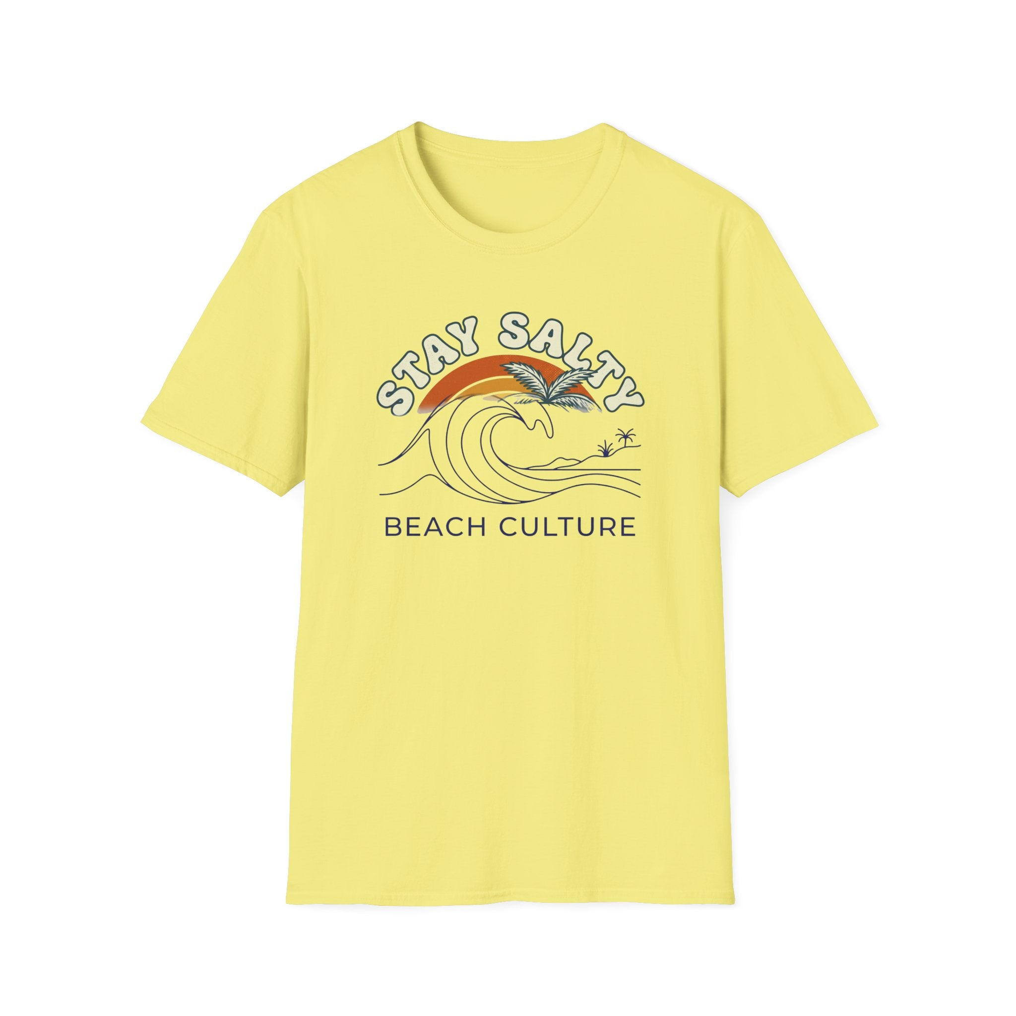 Stay Salty Beach Culture T-Shirt — Retro Wave Surf Graphic Tee