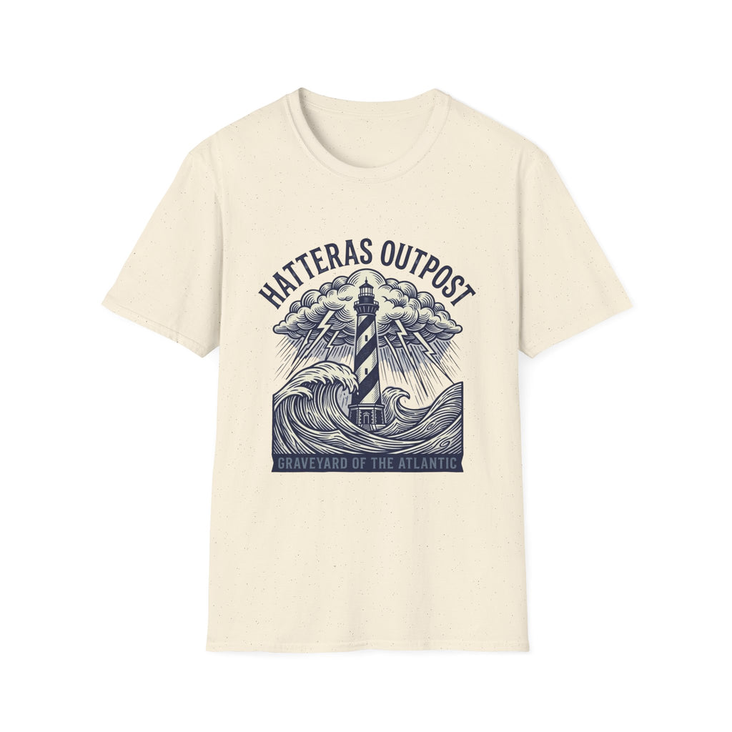 Hatteras Outpost Lighthouse T‑Shirt — Graveyard of the Atlantic Nautical Tee