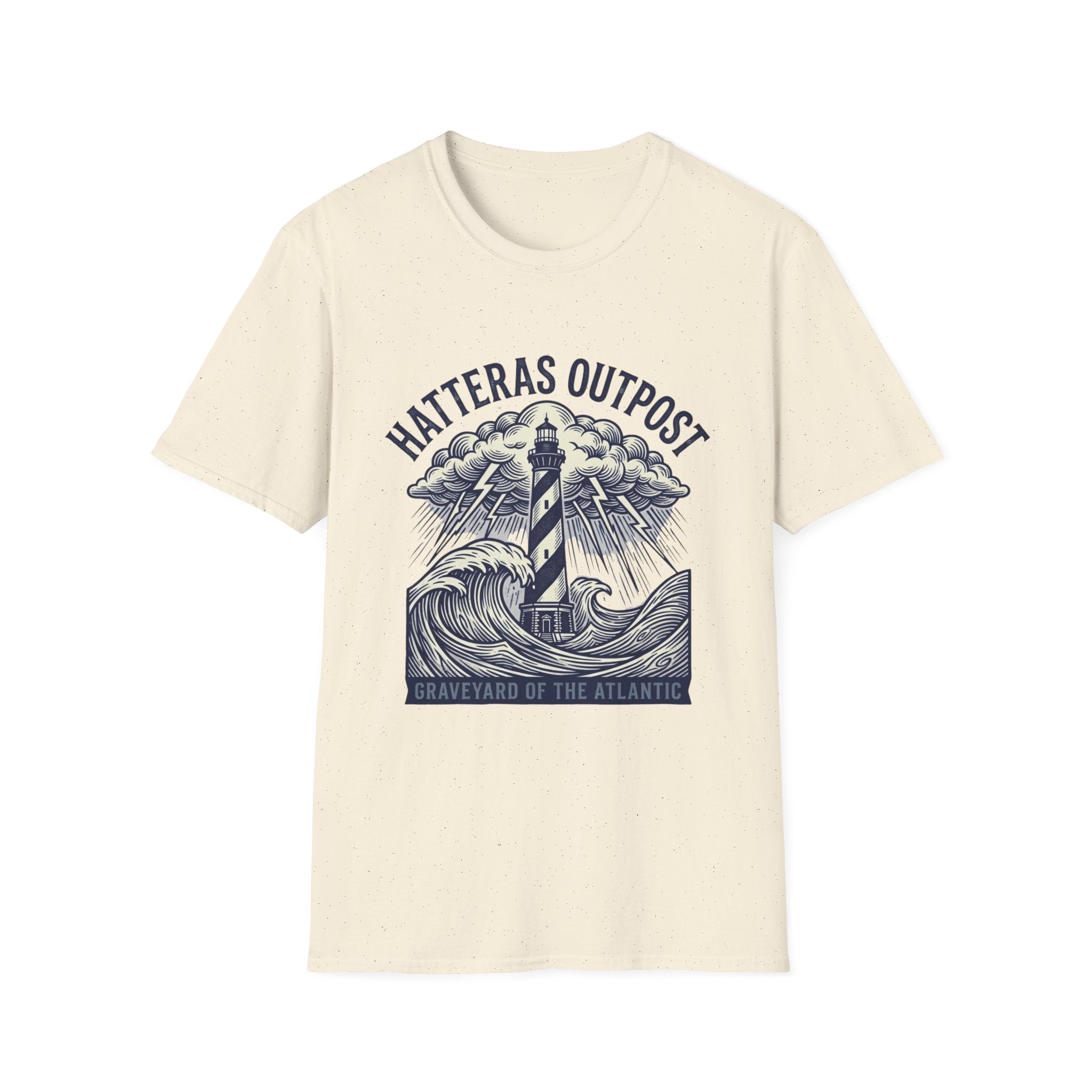 Hatteras Outpost Lighthouse T‑Shirt — Graveyard of the Atlantic Nautical Tee