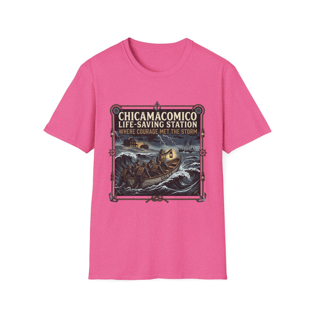 Chicamacomico Life‑Saving Station T-Shirt — 'Where Courage Met the Storm' Vintage Rescue Tee