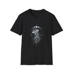 Moon Phase Jellyfish T-Shirt - Celestial Ocean Graphic Tee
