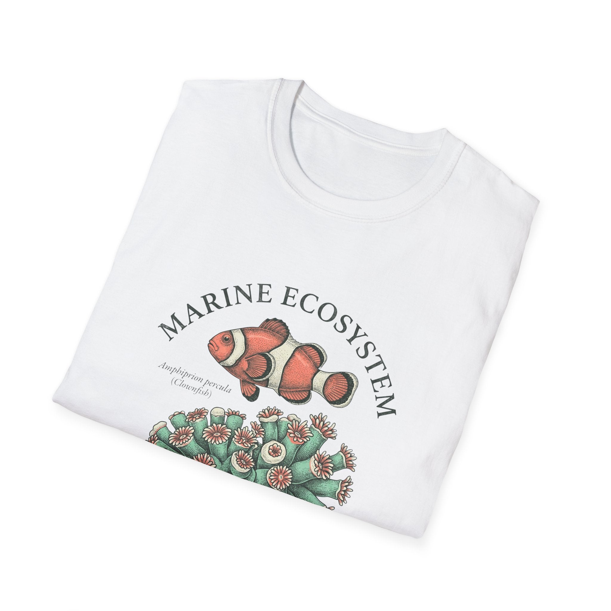 Marine Ecosystem Clownfish & Coral T-Shirt