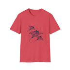 Tribal Manta Ray T-Shirt — Ocean Wave Nautical Art Tee