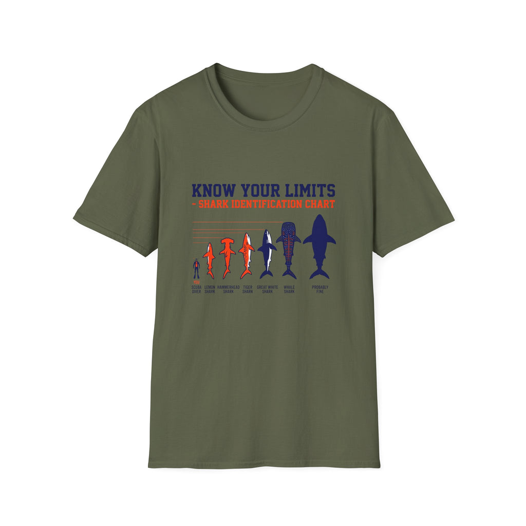 Know Your Limits Shark Identification T-Shirt