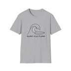Surf Culture T-Shirt – Minimal Wave Graphic Tee