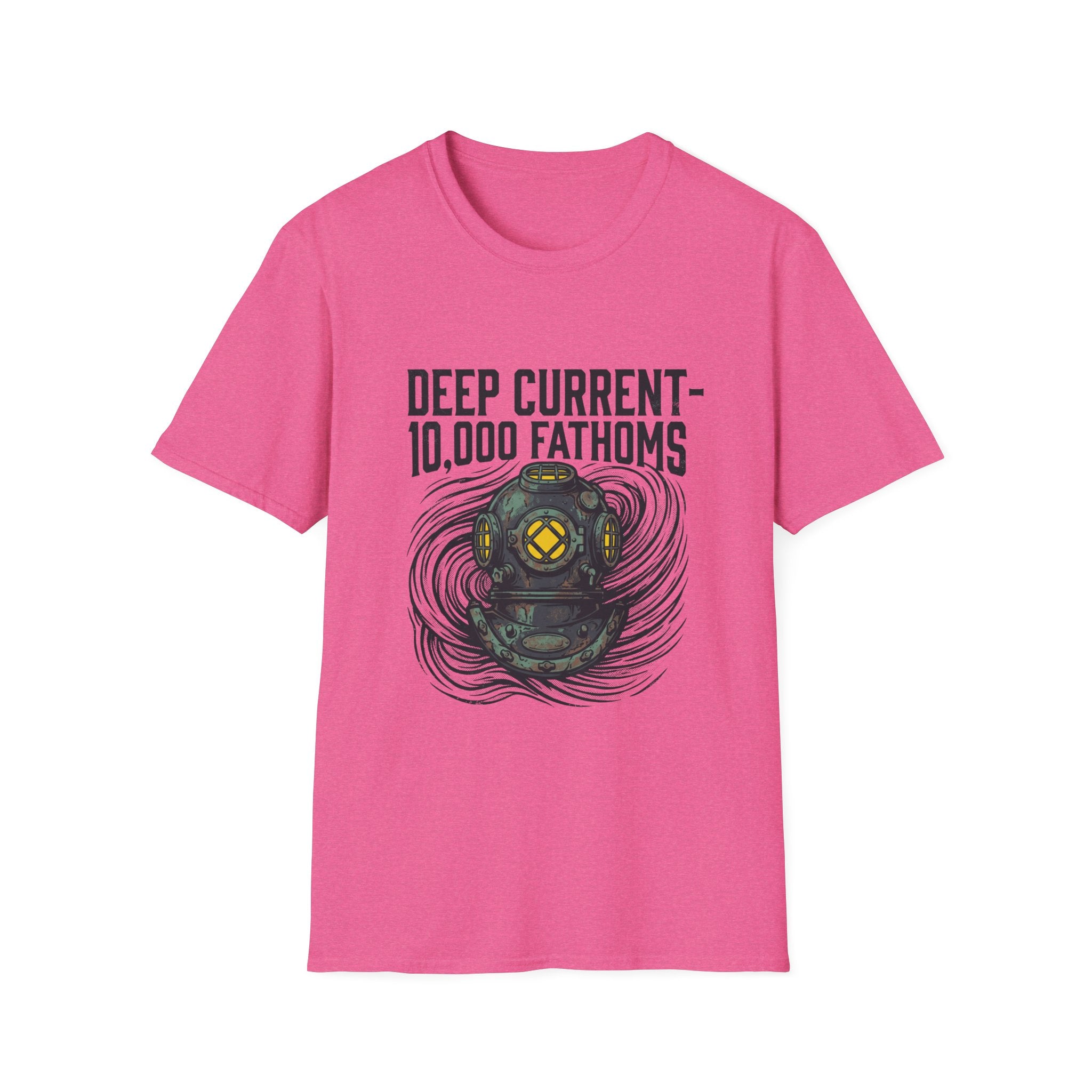 Deep Current T-Shirt — 'Deep Current 10,000 Fathoms' Vintage Diver Graphic Tee