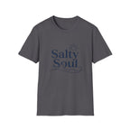 Salty Soul Beach T-Shirt — Nautical Sun & Wave Graphic Tee