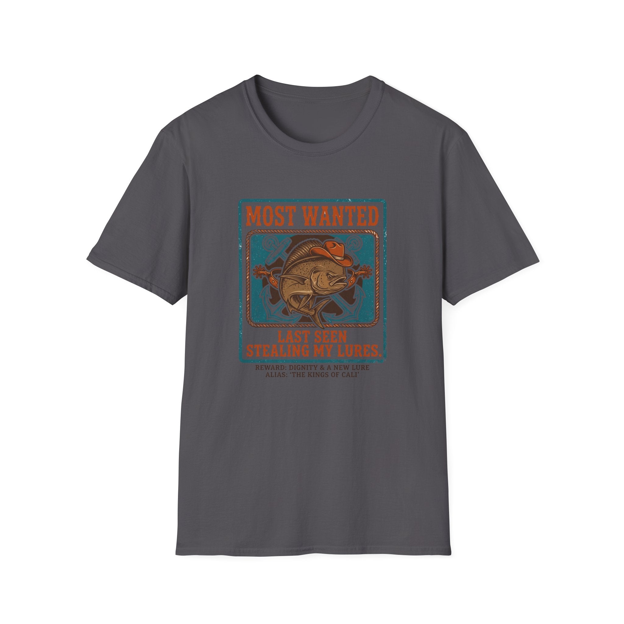 Most Wanted Fishing Shirt - "Last Seen Stealing My Lures" Tee