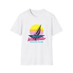 Sailboat Sunset T-Shirt — "Wild Water Racing Club" Retro Nautical Tee