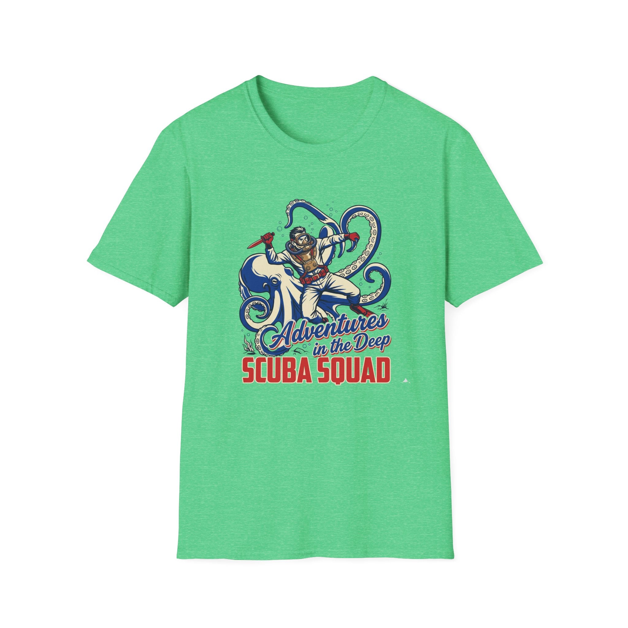 Scuba Squad T-Shirt — 'Adventures in the Deep' Vintage Diver Octopus Graphic Tee