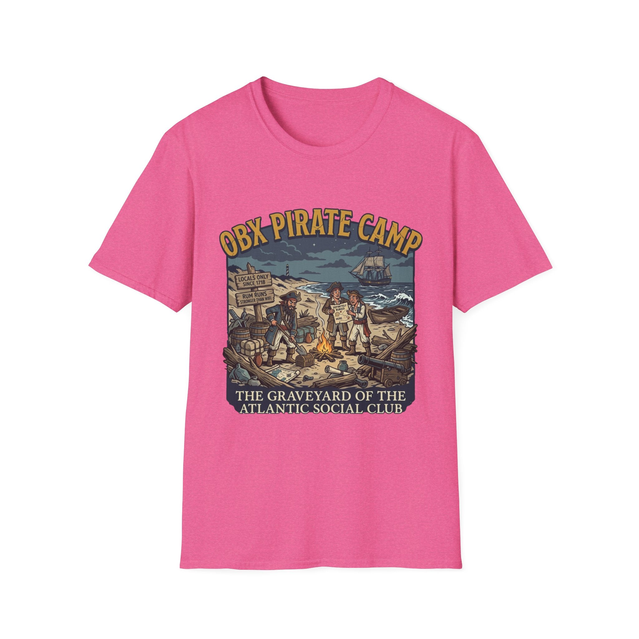 OBX Pirate Camp T-Shirt — Coastal Pirate Adventure Tee