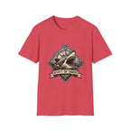 Shark Vintage Crest T-Shirt — "Respect the Current" Nautical Graphic Tee