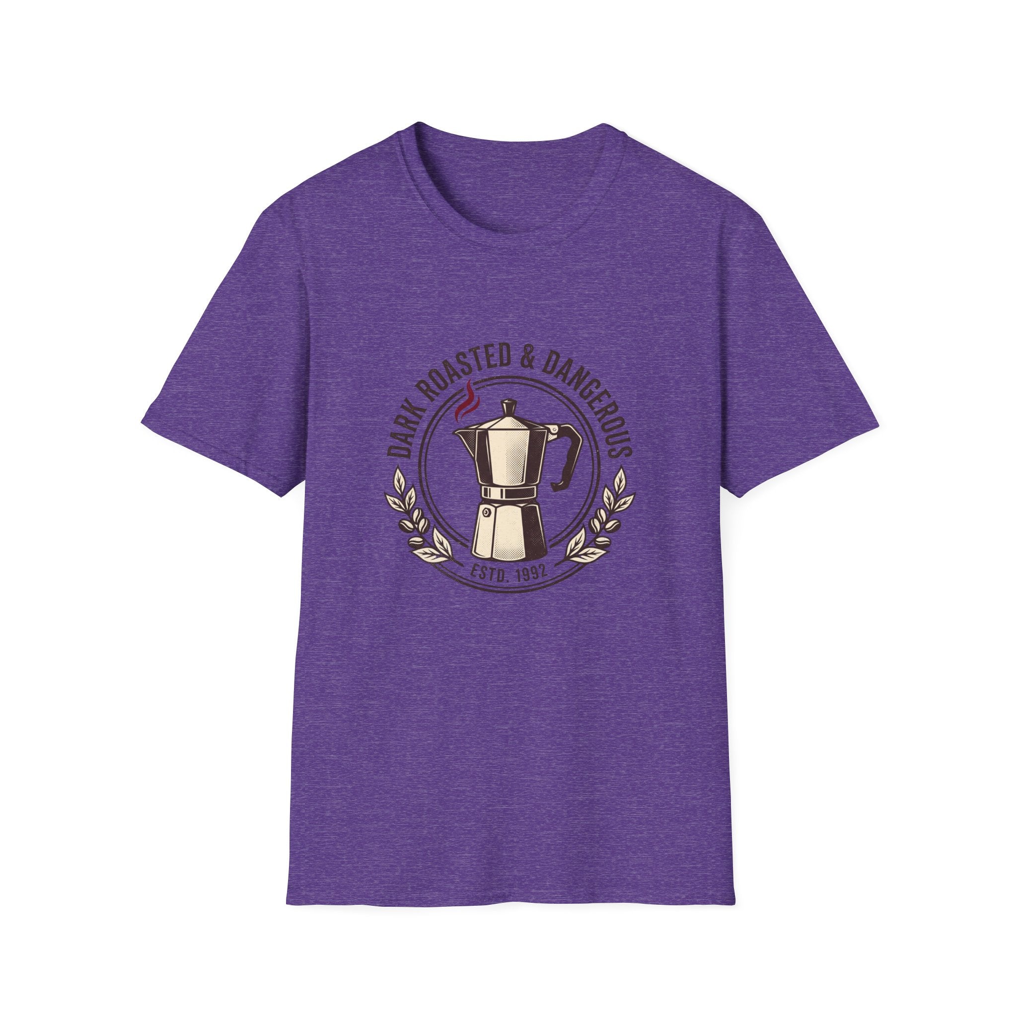 Moka Pot Tee — "Dark Roasted & Dangerous" Coffee T-Shirt