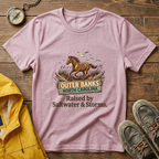 Outer Banks Horse T-Shirt — "Raised by Saltwater & Storms" Coastal Tee