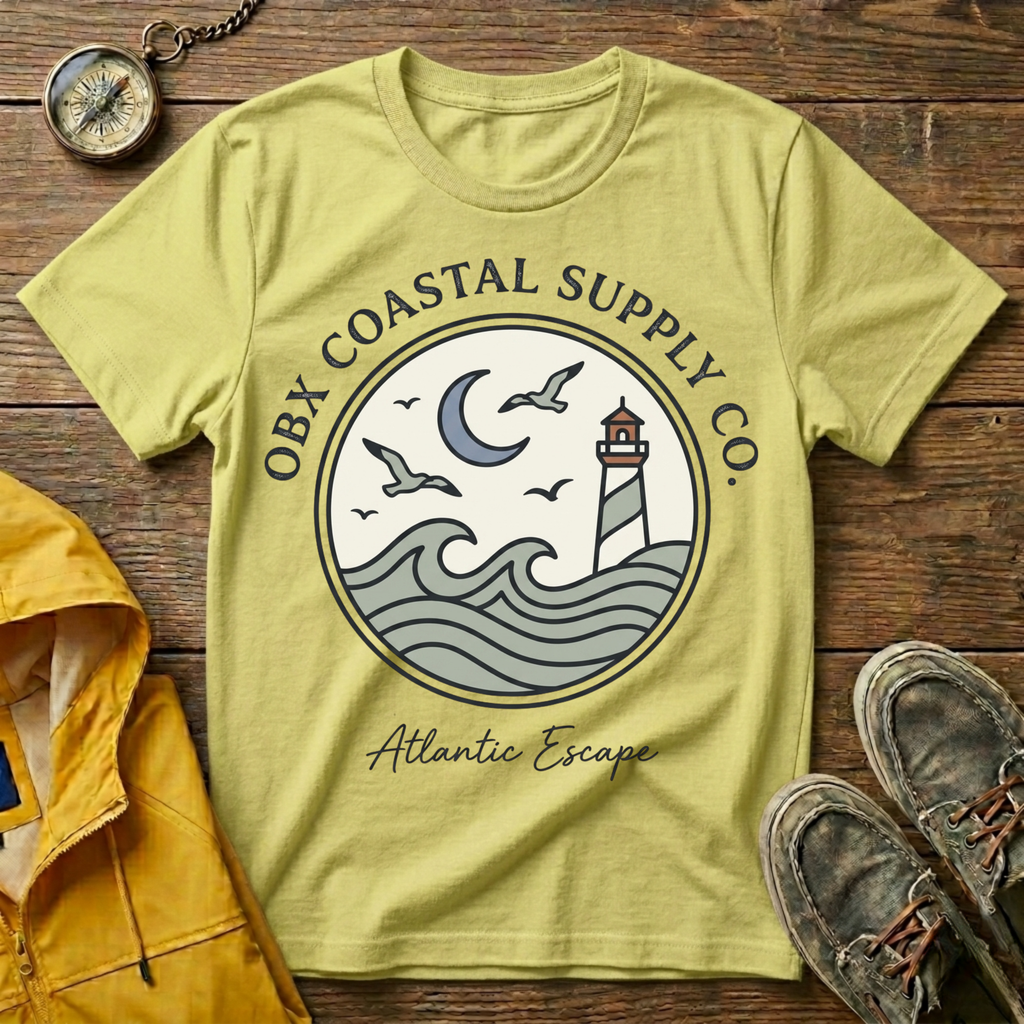 Coastal Supply Co. Graphic T-Shirt — OBX Lighthouse Beach Vibes